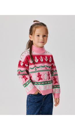 Джемпер детский для девочек Amabel разноцветный