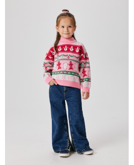 Джемпер детский для девочек Amabel разноцветный