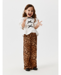 Брюки детские для девочек Amat_pn леопардовый принт