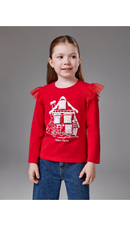 Джемпер детский для девочек Argo красный