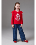 Джемпер детский для девочек Argo красный