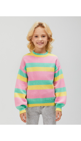 Джемпер детский для девочек Aster полоска
