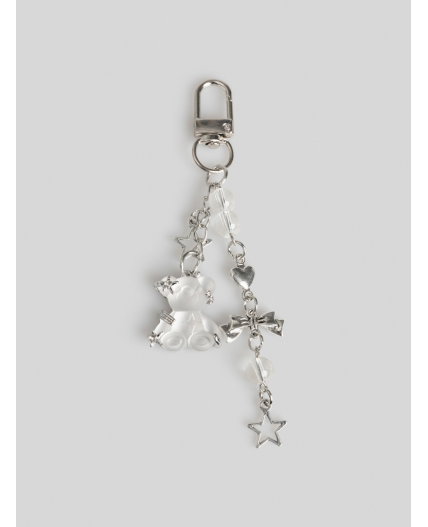 Брелок детский Bearsy серебристый