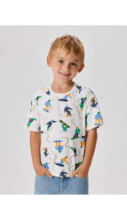 Футболка детская для мальчиков Bellamy белый