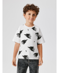 Футболка детская для мальчиков Bellamy черно-белый принт