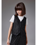 Жилет детский для девочек Bia черный