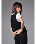 Жилет детский для девочек Bia черный