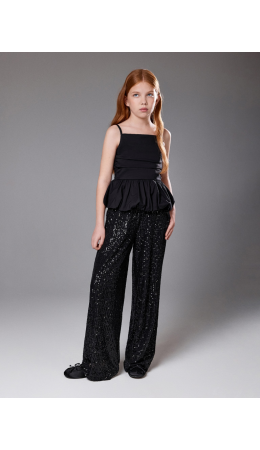 Брюки детские для девочек Bia_pt черный