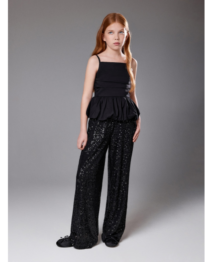 Брюки детские для девочек Bia_pt черный