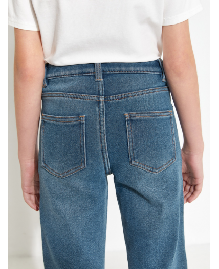 Брюки джинсовые (утепленные) детские для девочек Bishop синий