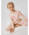 Пижама детская для девочек Bubblegum крем