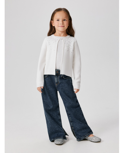 Кардиган детский для девочек Caren белый