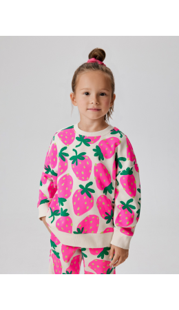 Джемпер детский для девочек Carife_sw молочный