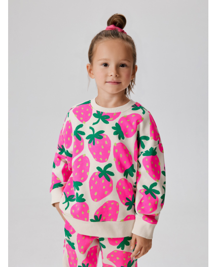 Джемпер детский для девочек Carife_sw молочный