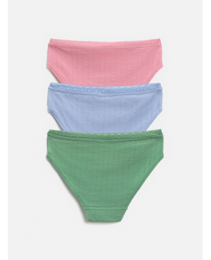 Трусы детские для девочек в наборе из 3шт Celia цвет в ассортименте