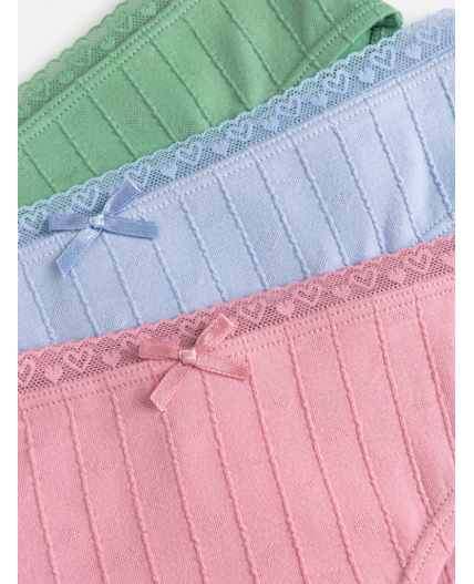 Трусы детские для девочек в наборе из 3шт Celia цвет в ассортименте