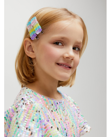 Набор из 2 заколок для волос дет. Chan цветной