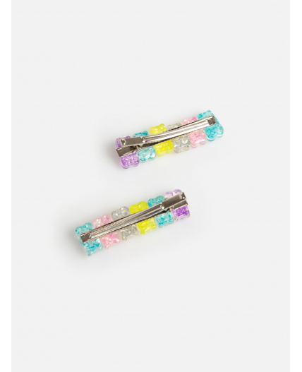 Набор из 2 заколок для волос дет. Chan цветной