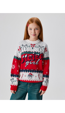 Джемпер детский для девочек Cheri разноцветный