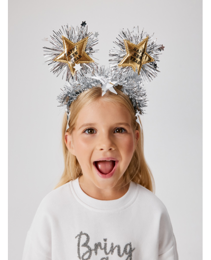 Ободок детский Congry серебристый