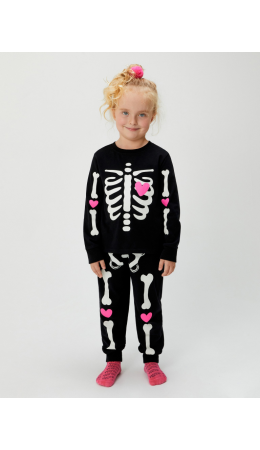 Пижама детская для девочек Demeter черный