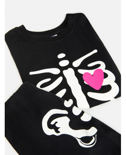 Пижама детская для девочек Demeter черный