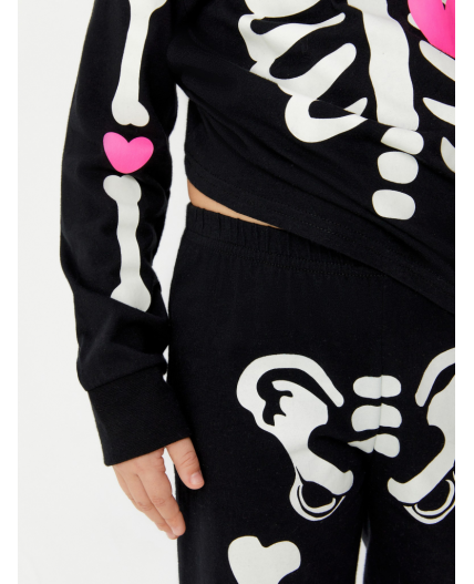 Пижама детская для девочек Demeter черный