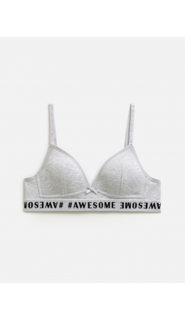 Бюстгальтер детский Dototi серый меланж