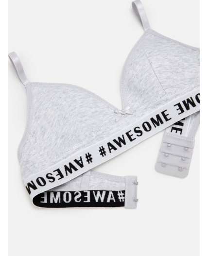 Бюстгальтер детский Dototi серый меланж