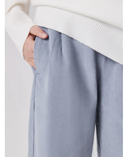 Брюки детские для девочек Eden_pt серо-голубой