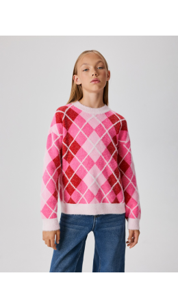 Джемпер детский для девочек Elaina разноцветный