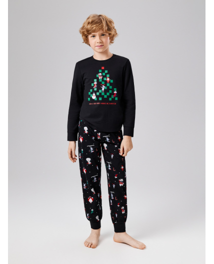 Набор детский для мальчиков ((1)джемпер и (2)брюки) Elbro черный