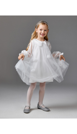 Платье детское для девочек Eleya молочный