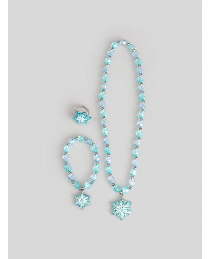 Набор (бусы+браслет+кольцо) детский Elisy разноцветный