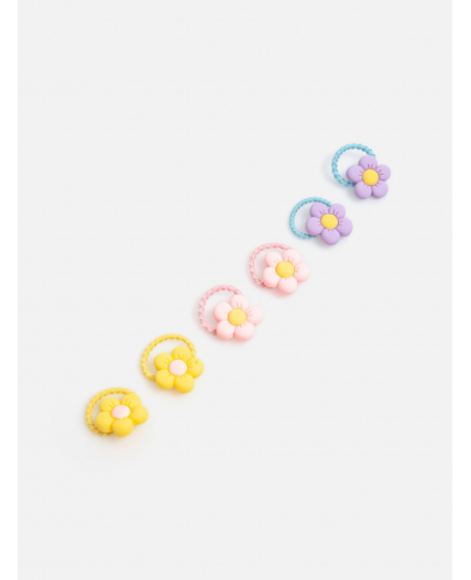 Набор из 6 резинок для волос дет. Ellen цветной