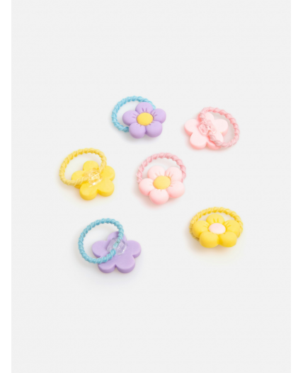 Набор из 6 резинок для волос дет. Ellen цветной