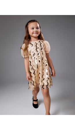 Платье детское для девочек Evkliya бежевый