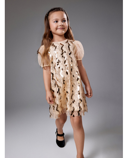 Платье детское для девочек Evkliya бежевый
