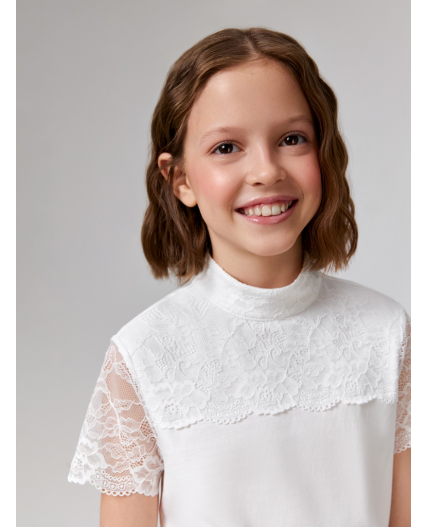 Блузка детская для девочек Fatima белоснежный