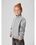 Куртка (толстовка) детская для девочек Flumeri серый