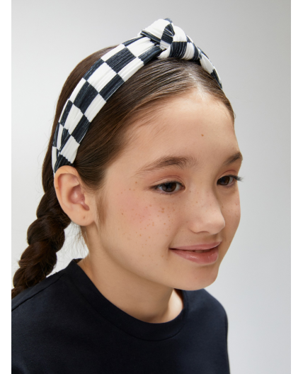 Ободок детский Frost черно-белый