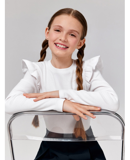 Джемпер детский для девочек Garlend белый