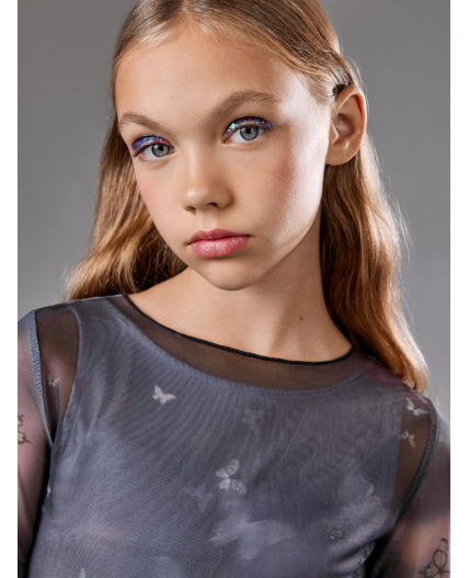 Глиттер-гель для тела Gela пурпурный