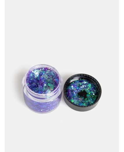 Глиттер-гель для тела Gela пурпурный