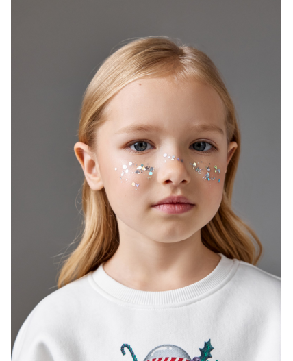 Глиттер-гель для тела Gela серебристый