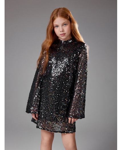 Платье детское для девочек Gerbera черный