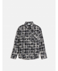Сорочка верхняя детская для мальчиков Griz серая клетка