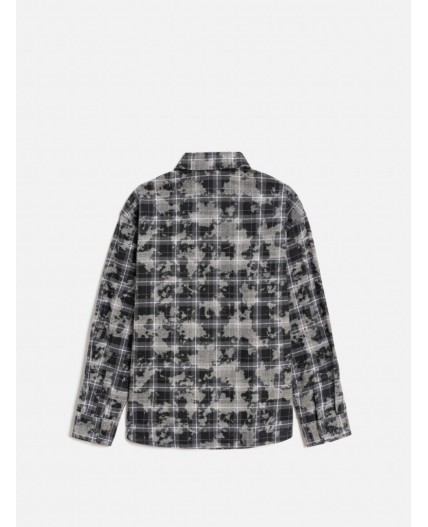 Сорочка верхняя детская для мальчиков Griz серая клетка