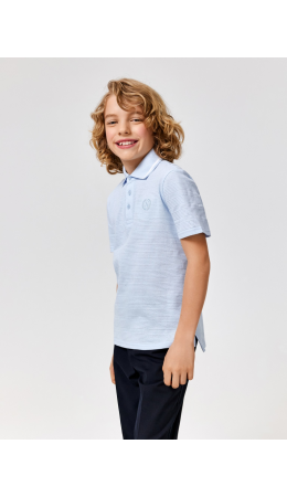 Сорочка-поло верхняя для мальчиков Hermi классический синий