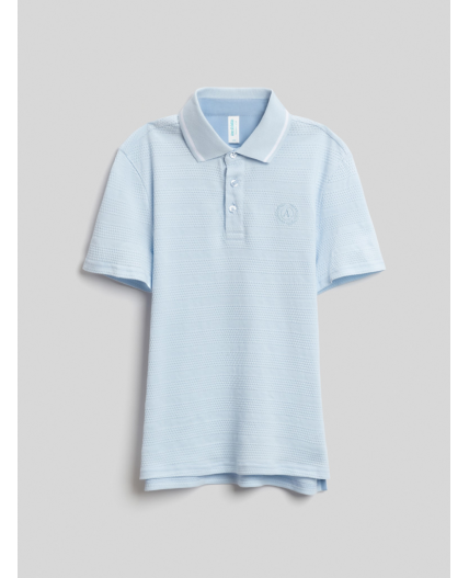 Сорочка-поло верхняя для мальчиков Hermi классический синий